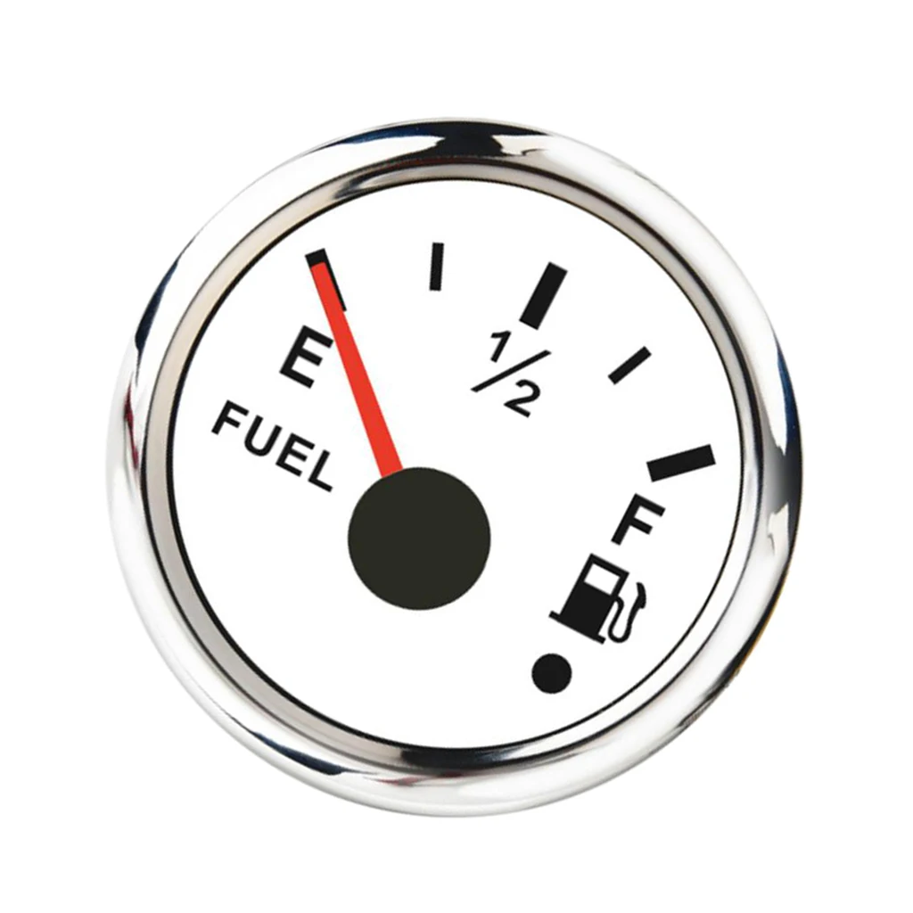 Car Boat Fuel Level Gauge, 0-190ohm Waterproof Fuel Gauge, With Backlight For Motocycle /Yacht Oil Meter
