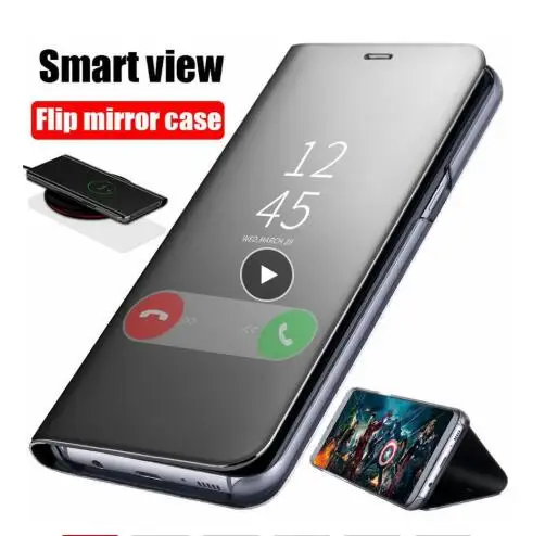 

Smart Mirror Flip Case For Samsung Galaxy S8 S9 Plus S10 S10e S7 Edge S6 Note 9 8 5 4 3 A6 A8 A7 A9 Star 2018 J8 Phone Cover