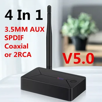 

Bluetooth 5.0 Audio Transmitter USB Dongle 3.5mm RCA AUX Coaxial Optical SPDIF Stereo Music Wireless Adapter For TV PC Speaker