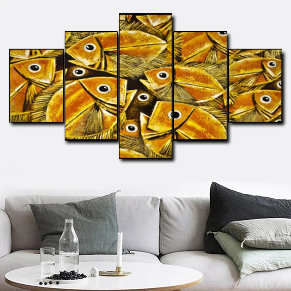 Canvas Art Oil Painting Abstract fish Tropical Fish Art Poster Picture Wall Decor Modern Home Decoration For Living room Office Canvas Art Oil Painting Abstract fish Tropical Fish Art Poster Picture Wall Decor Modern Home Decoration For Living room Office