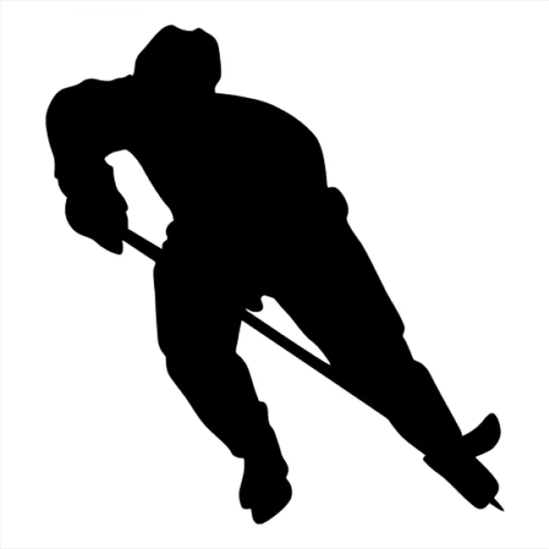

18x16cm Ice hockey Sportman Boy Stickers athlete Lover Car Stickers For Car Front Windshield Rainproof Decal CL330