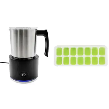 

Milk Frother, Electric Milk Frother and Steamer EU Plug & Ice Maker Summer DIY Silicone Mold Ice Cream Scoop Box