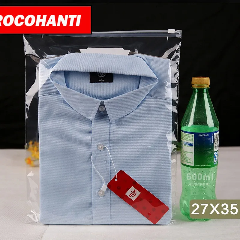 

100PCS Custom Logo Printed Clear Zip Lock Bag Transparent Zipper Plastic Bag