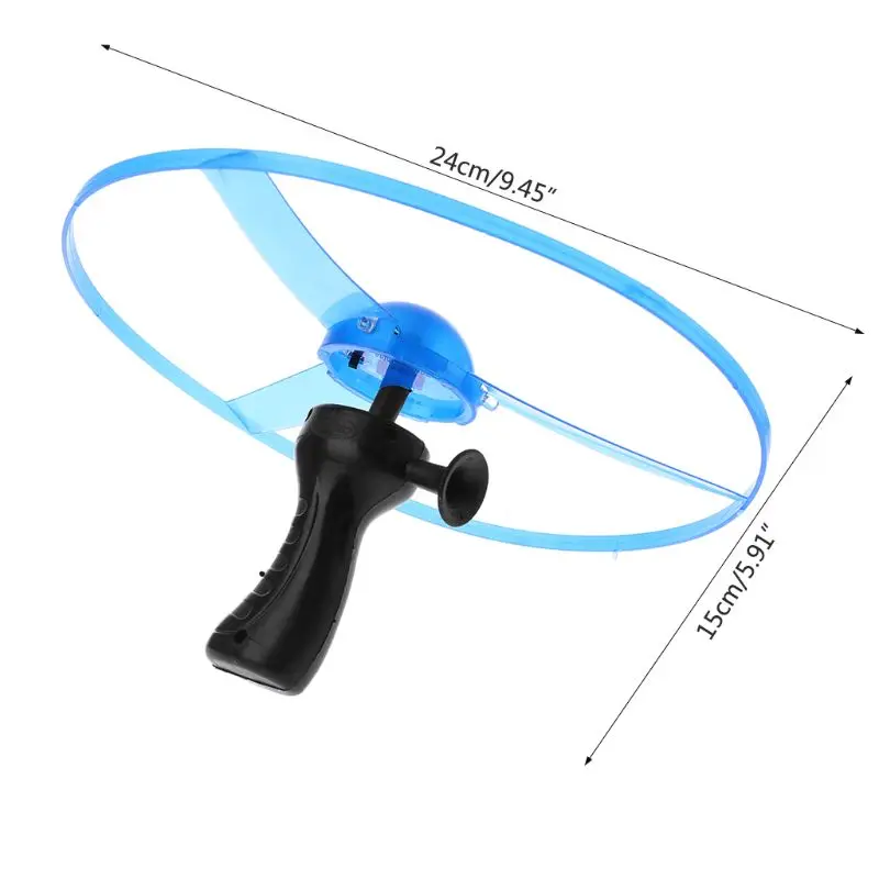 СВЕТОДИОДНЫЙ мигающий пластик тяга струна летающая тарелка игрушка с пропеллером диск вертолет