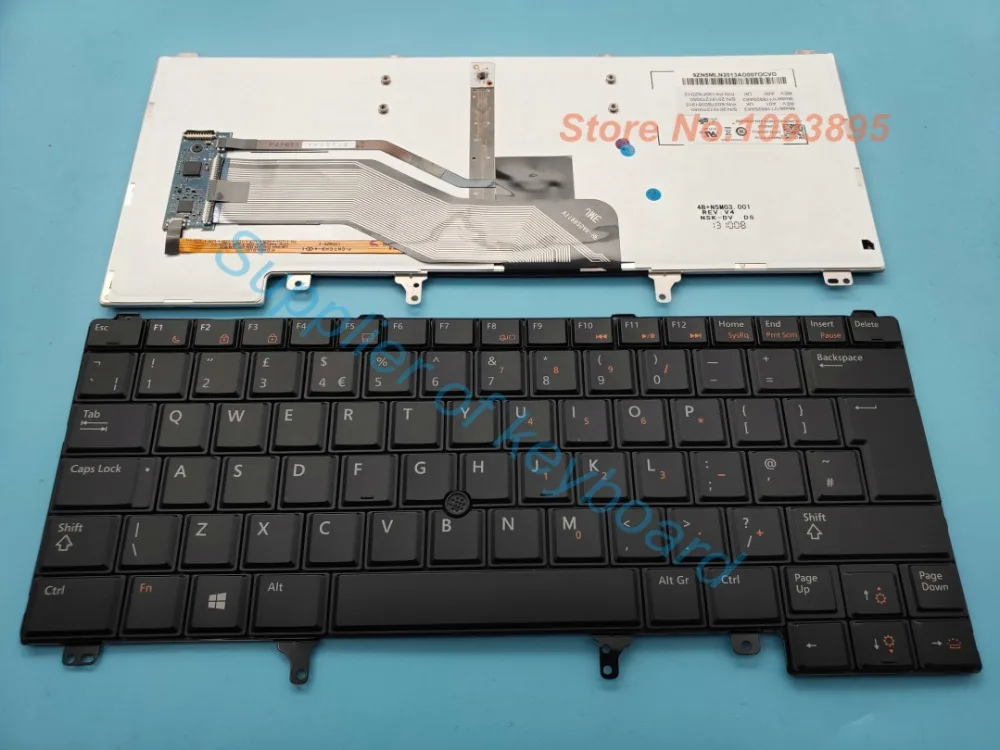 Новая Британская клавиатура для Dell Latitude E6420 E6430 E6430ATG E5420M E6430S xt3 E6440 UK(GB) клавиатура с подсветкой V118925AK