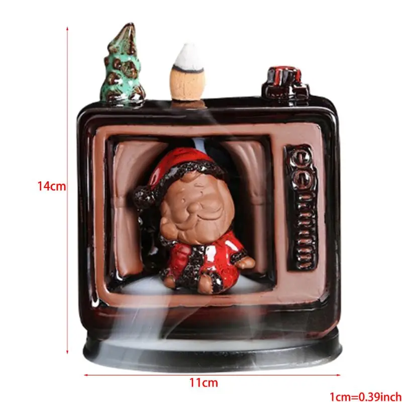 Elegant Christmas Atmosphere Backflow Incense Burner with Free 10PCs Reflux Incense Cone
