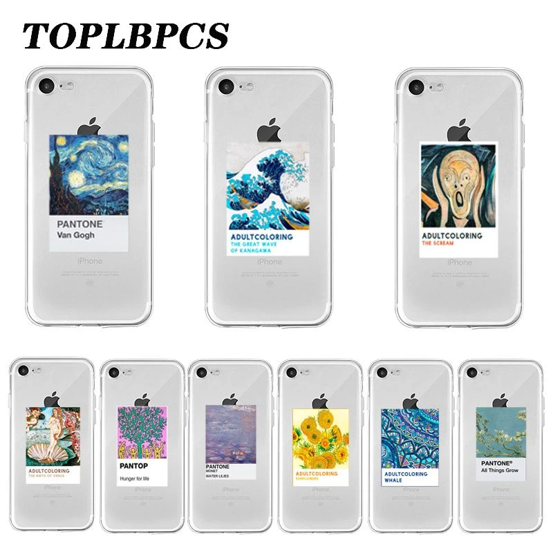 Vingate Vincent Van Gogh Pantone Aesthetic Art Phone Case For Iphone Se 11 Pro X Xr Xs Max 6 6s 7 8 Plus Soft Clear Cover Mobile Phone Cases Covers Aliexpress