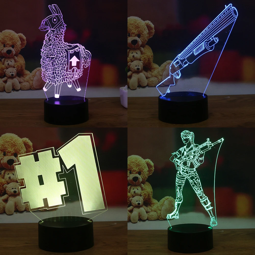  Souvenir Gift Llama 7 Colors Touch Table Desk Light 3D LED Lava Lamp Acrylic Illusion Room Atmosphe