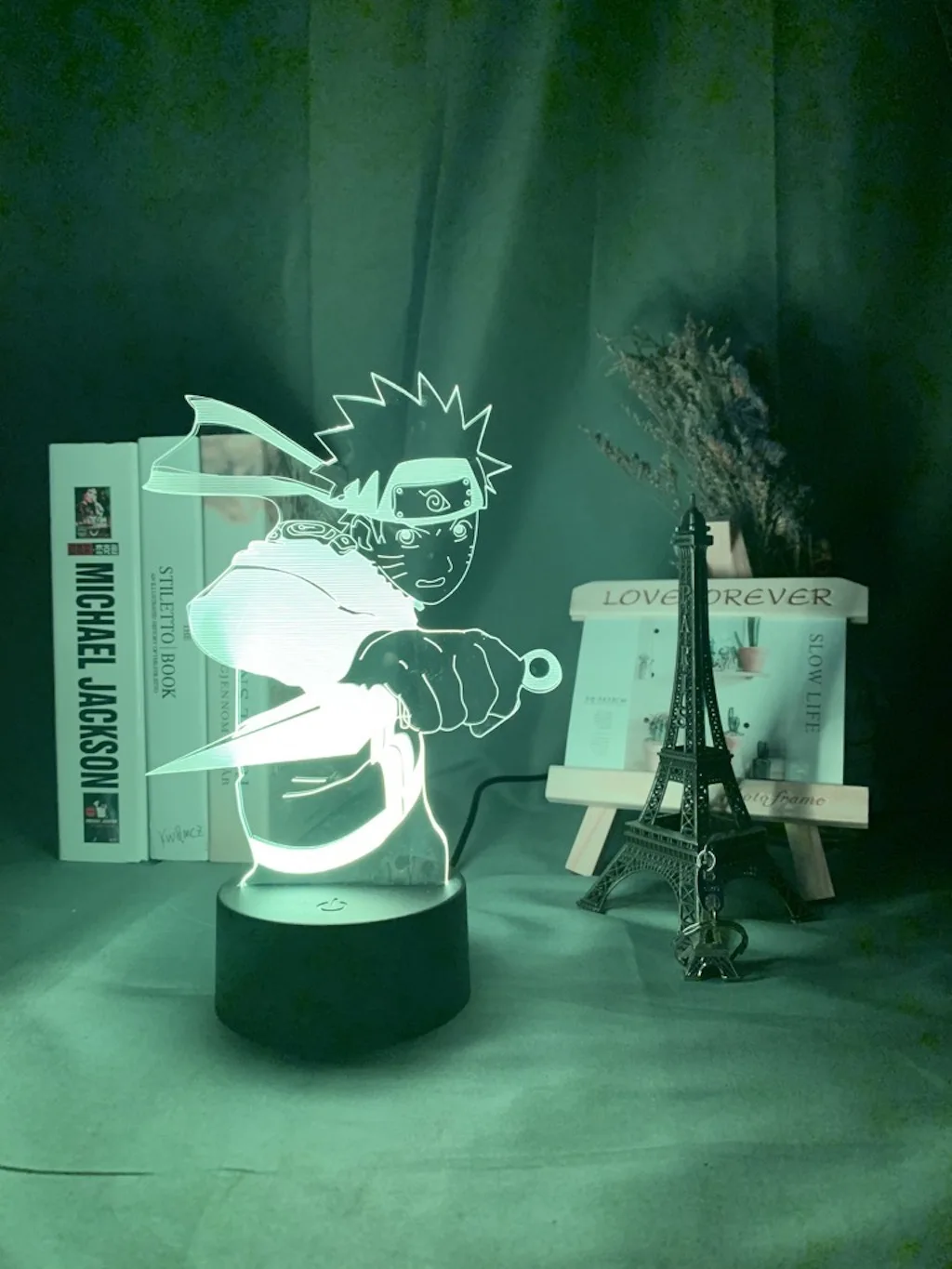 Японский аниме Наруто Shuriken рисунок ночной Светильник для детей Спальня украшение ночной Светильник классный подарок прикроватная тумбочка 3d лампа Наруто