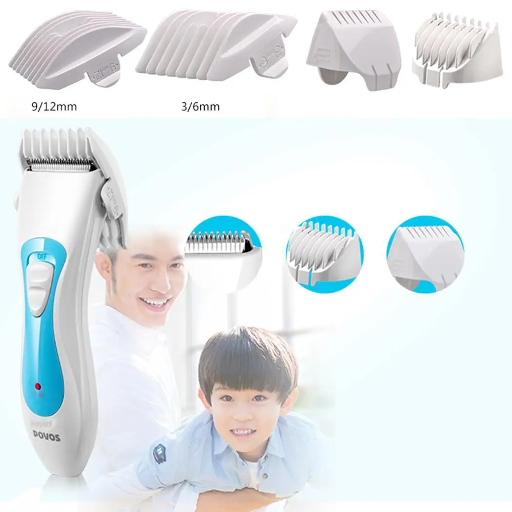 

Professional Digital Hair Trimmer Rechargeable Electric Hair Clipper Men's Cordless Haircut Curved Blade Design Low Noise White