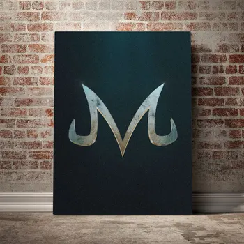 

Majin Buu Emblem logo Poster Canvas Wall Art Decoration prints for living Kid Children room Home bedroom decor painting