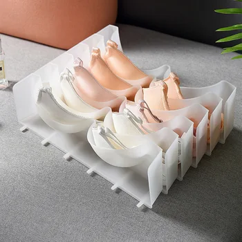 

Hot 6pcs Bra Storage Box Bra Box Closet Underwear Organizer Drawer Divider Plastic Bras Underwear I88 #1