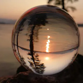 D2 Crystal Ball Perfect Lensball Clear Glass K9 Healing Sphere Photography Props New Artificial Crystal Lens Decorative Balls 1