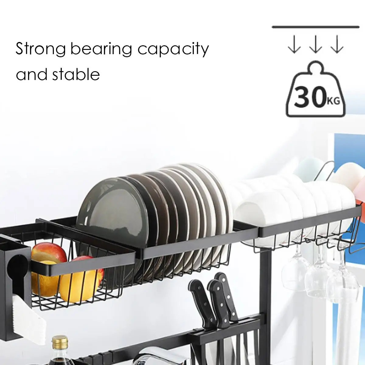 Stainless Steel Dishes Rack Multi Use Kitchen Organizer Bowl Dish Drying Stand High Temperature Baking Paint Racks Holders Aliexpress