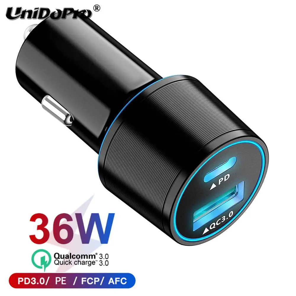 Универсальный Быстрая зарядка 4,0 3,0 USB Автомобильное зарядное устройство для iPhone iPad samsung Xiaomi huawei Supercharge SCP QC4.0 QC3.0 Быстрый PD USB C автомобильный адаптер - Тип штекера: Универсальный