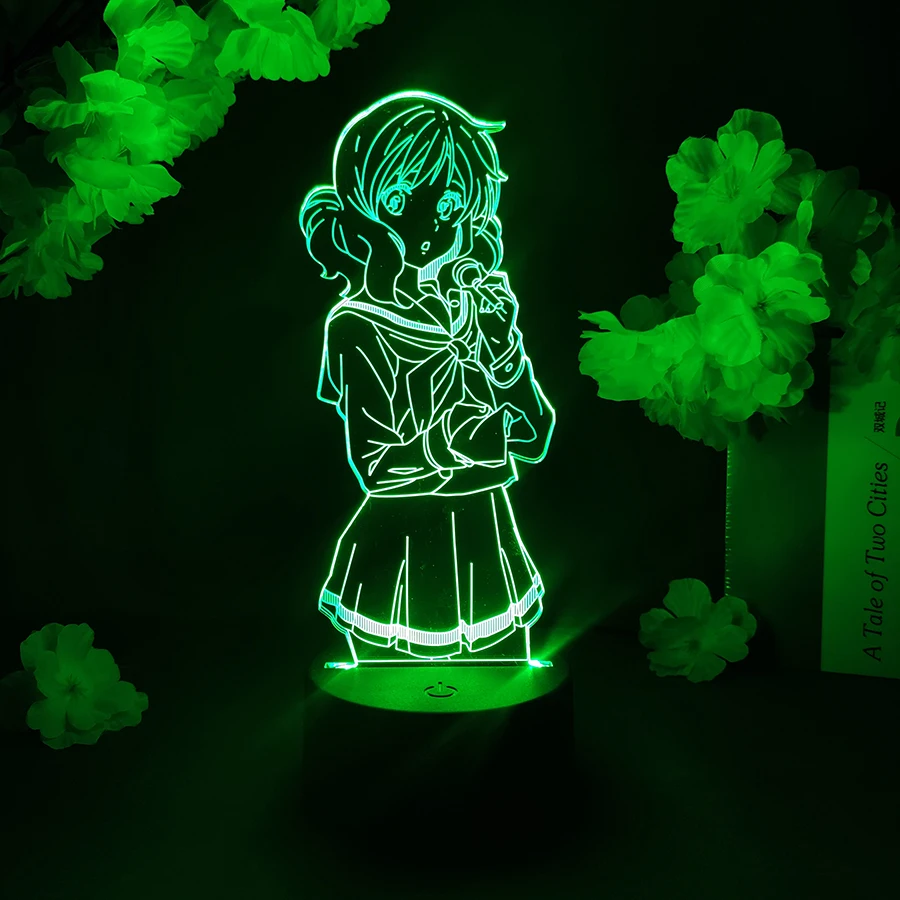 

Kumiko Oumae Hibike! Euphonium светодиодная аниме лампа меняющая цвет освещение гаджеты для фанатов манги женское украшение для спальни Oumae