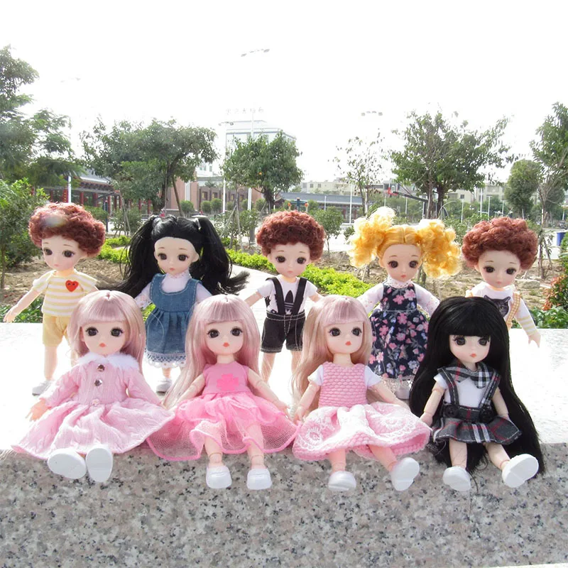 

16Cm Doll Including Clothes Cute Beautiful Fashion Doll Toy For 1/6 BJD Doll Dream Fairy Gift
