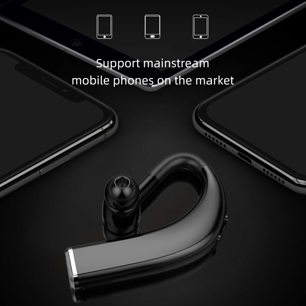 FDBRO быстрое зарядное устройство монофонический беспроводной наушник 5,0 Bluetooth гарнитура HD микрофон шумоподавление наушники для бизнеса/вождения/офиса
