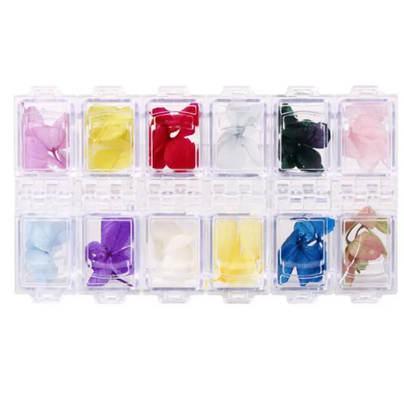 Смешанные сухие цветы украшения для ногтей ювелирные изделия натуральные