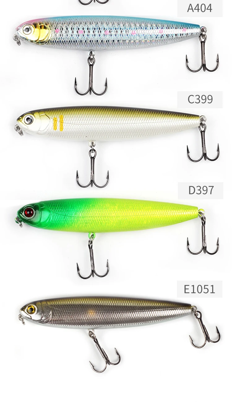 Realis Topwater карандаш приманка воблер 105 мм 16,5 г погремушка звук ходьба Рыбалка бас приманка для щуки