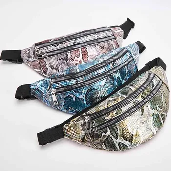 

2020 New Fanny Pack Women Waist Belt Bag Serpentine Vintage Waist Bags Girl Bum Pouch Phone Leather Chest Packss ##3