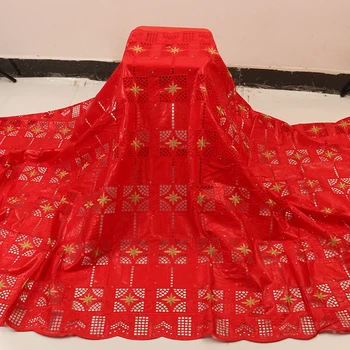 

XIYA african lace fabric Bazin riche fabric tissu cotton embroidered Bazin riche lace nigerian lace fabrics sewing YA3408B-1