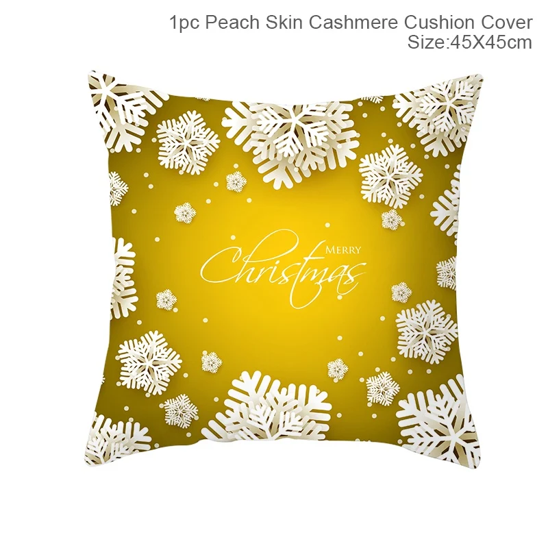 cushion cover 04 Merry Chistmas Рождественский Чехол на подушку украшения для дома Рождественские украшения подарки на год Рождество Navidad Neol - Цвет: cushion cover 04