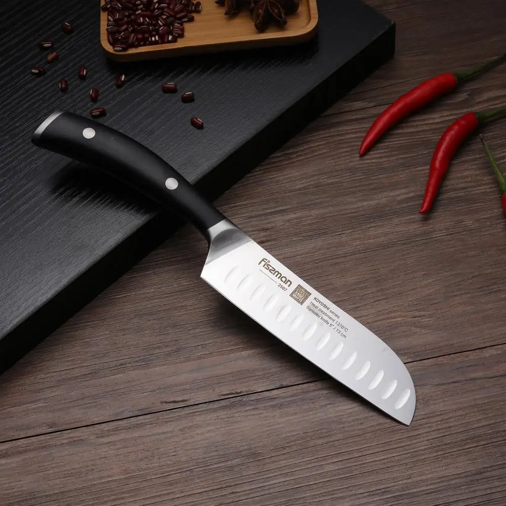 Нож FISSMAN Santoku KOYOSHI серии высокоэффективные кухонные ножи из немецкой стали