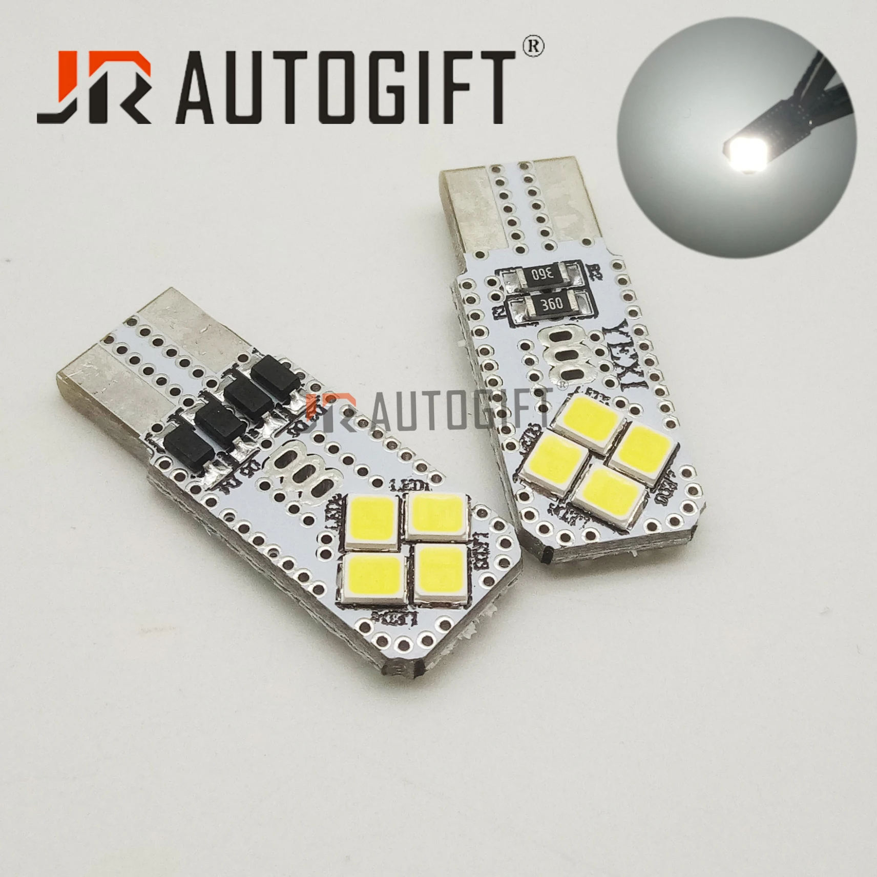 50x T10 Клин W5W 8SMD 3528 супер яркий 2835 Светодиодный неполярный автомобильный резервный фонарь задний фонарь указатели поворота автомобильный Стайлинг
