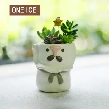 

Flower Home Garden Home Decoration Planter Pot Cartoon Flower Pot Planter Desktop Vase Home Office Accessories Bonsai Pot