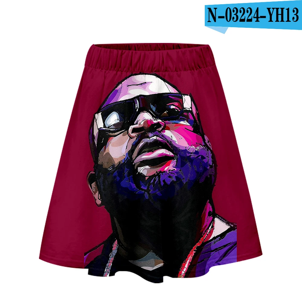 Rick Ross юбка Harajuku Повседневная стиль Harajuku Pop Rick Ross юбки новые сексуальные Kpops Женские повседневные Горячая Распродажа юбки - Цвет: Темно-серый