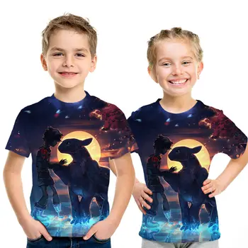 

How To Train Your Dragon T Shirts For Boys Girls Summer 3d Cartoon Print Polyester Short Sleeve Breathable Tshirt Tops