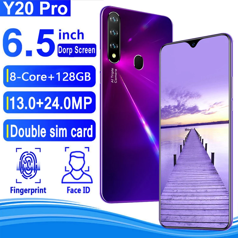 US $125.40 Smart Phone 65 Inch 8Core 128G 4300mAh Android Mobile Phone Unlock Cheap Phones