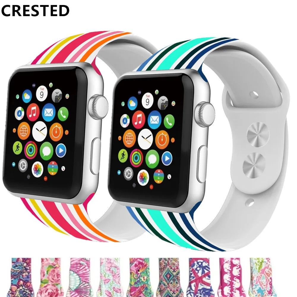 Ремешок для спортивных часов для apple watch band apple watch 4 3 band 44 мм 40 мм iwatch band4 3 2 1 correa 42 мм/38 мм браслет ремешок для часов