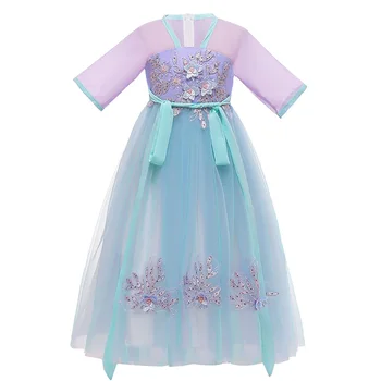 

2020 Children Girl Hanfu Fancy Dress for Girls Prom Princess Dress Kids Gifts Intant Birthday Party Clothes Teenager Clothing
