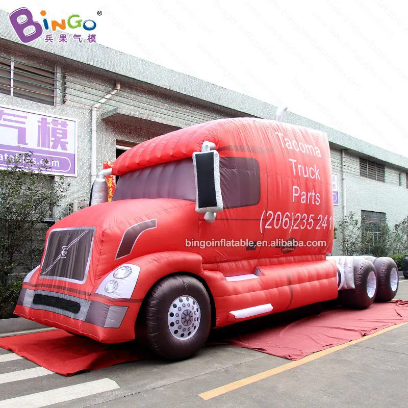 Hot selling inflatable truck / 9.3x3.1x4.8m Red truck inflatable vehicle advertise truck toy