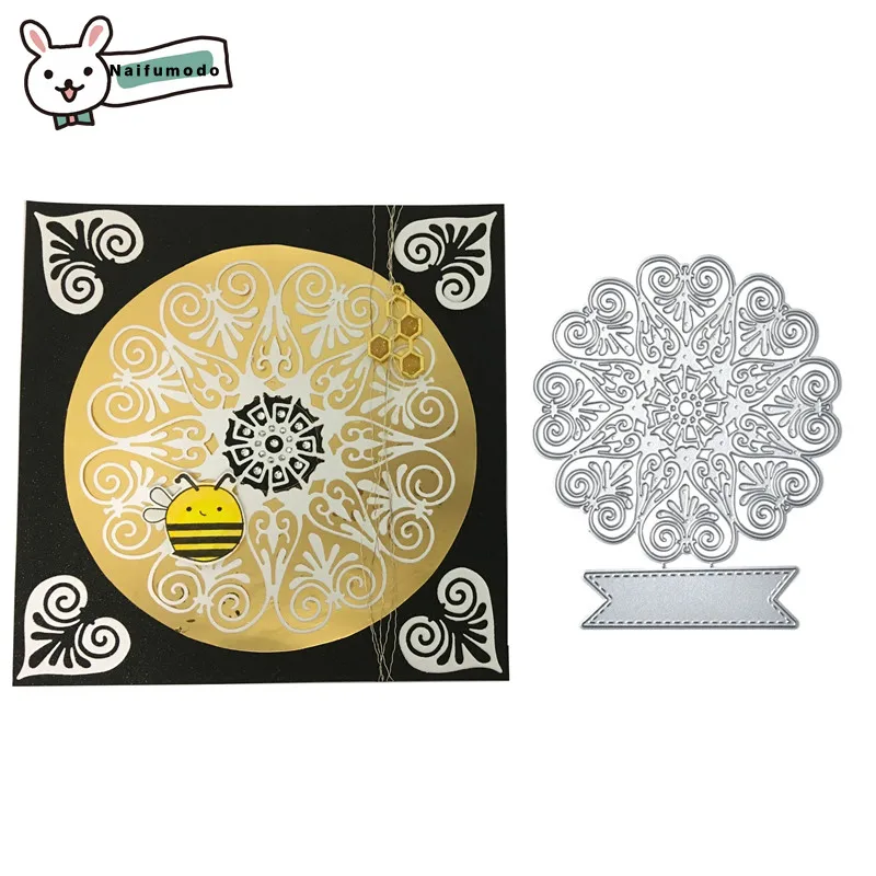 

Naifumodo Cutting Dies Metal Dies Lace Die Scrapbooking Album Card Making Embossing Stencil Decor Diecuts