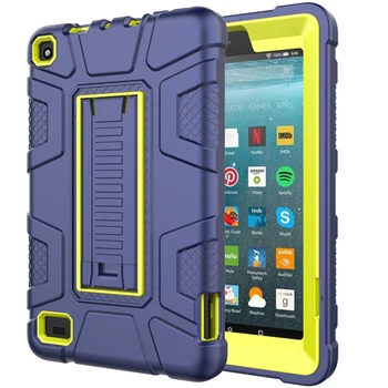 

For Amazon Kindle Fire 7 2019 Shockproof Protective Case 3 in 1 Silicon PC Back Case for Amazon kindle HD7 2019 Tablet PC Cover