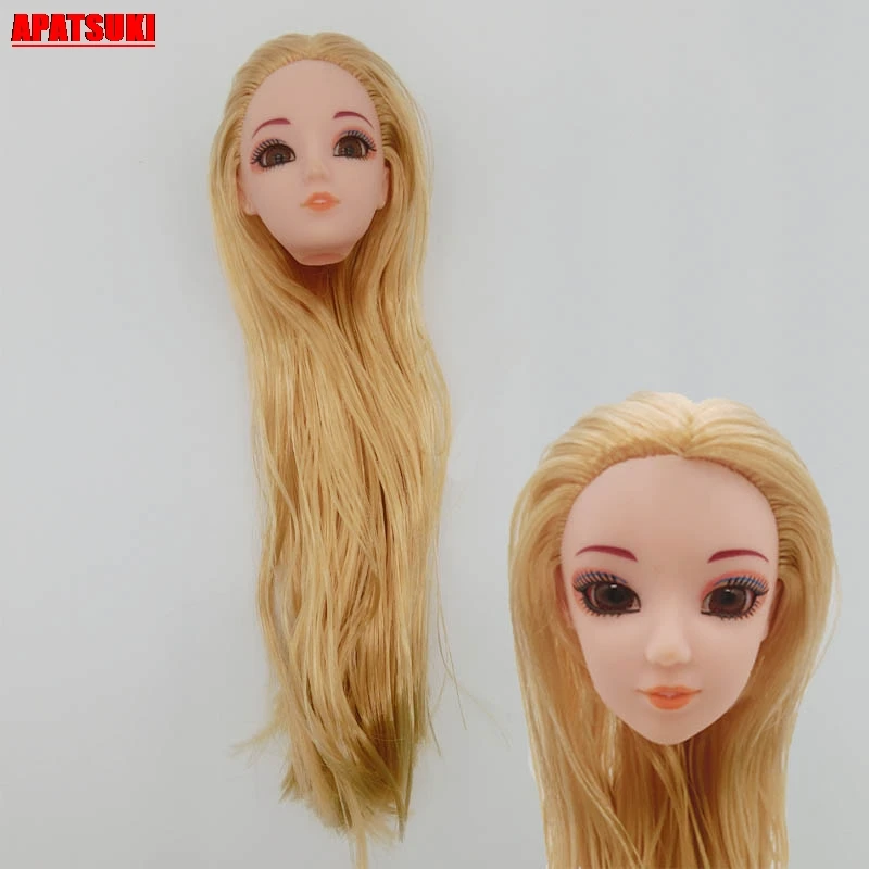 Золотистые длинные головки для волос 11 5 &quotкукла Прямая головка 1/6 BJD куклы