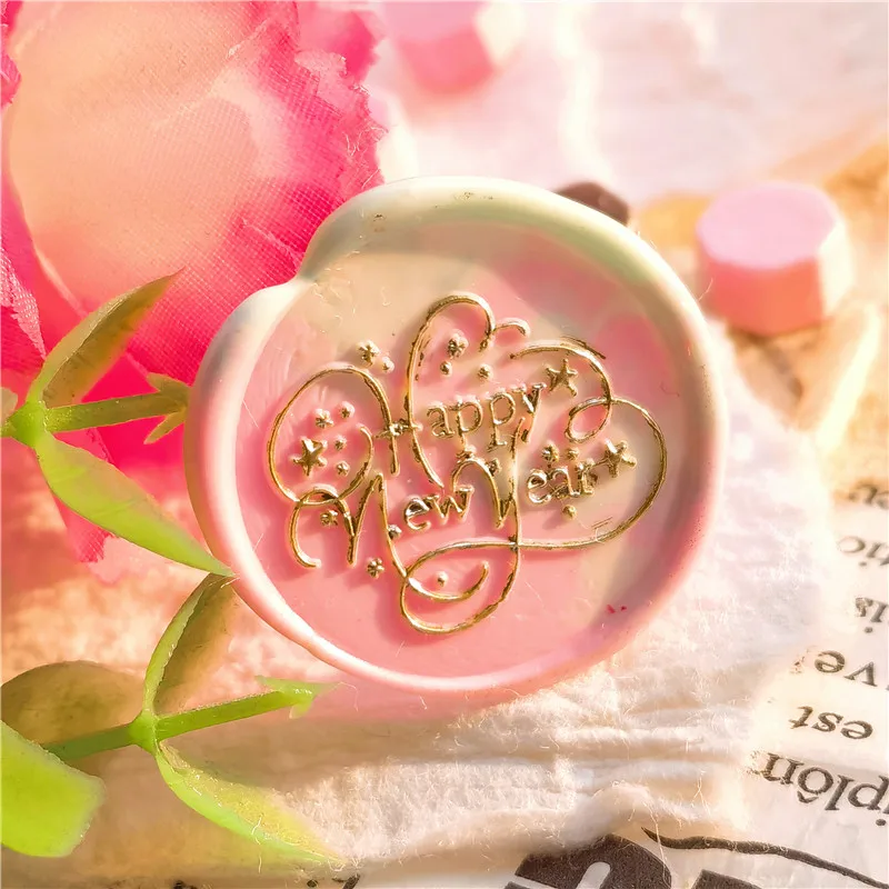 Baby shower Wax Seal stamp Happy Birthday Cake Sealing Stamp New Year Scrapbooking Cards Envelopes Wedding Invitations Packaging