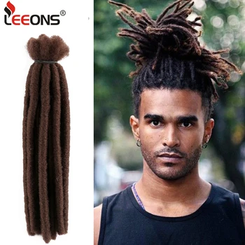 

Leeons Hot Selling Hair Extensions Synthetic Dreadlocks Hair Extension Multiple Colors Synthetic Braiding Hair For Afro Men 5.0