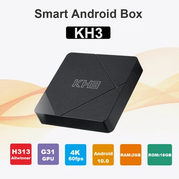 

Mecool KH3 Android 10 2GB 16GB TV Box Allwinner H313 Quad-core ARM Cortex-A53 Smart TV 2.4G/5G WiFi BT 4.1TV Box Media playe EU