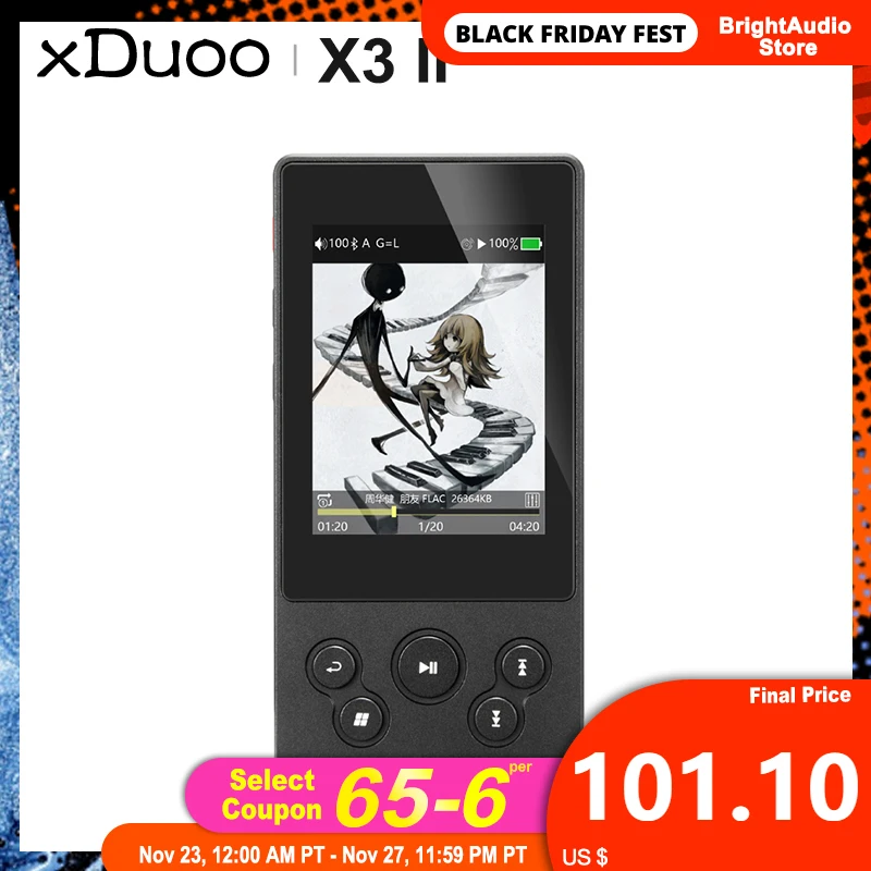 XDUOO X3II X3 II AK4490 USB DAC Bluetooth Portable