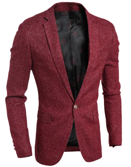 

2020 Men Slim Fit High Quality MEN'S Suit Spring Men Slim Fit One-Button Men Small Suit Coat