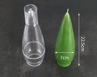 bullet candle molds Форма пули для изготовления свечей, большой размер, материал ПК, разделенные формы для свечей, для гостиной, dec, ручная ароматическая форма для дома, dec lz60 - Цвет: bullet candle molds