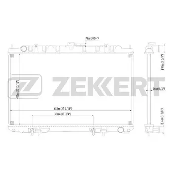 

Radiator cooling. Dv. Nissan Maxima (A33) 00 ZEKKERT mk-1147