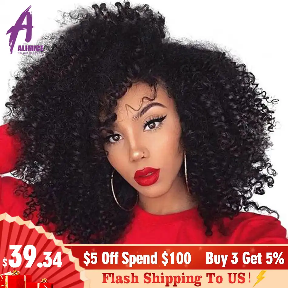 Mongolian Afro Kinky Curly Bundles 4b 4c Hair Extensions 8 30