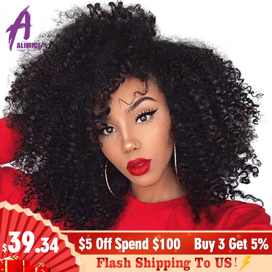  Mongolian Afro Kinky Curly Bundles 4B 4C Hair Extensions 8