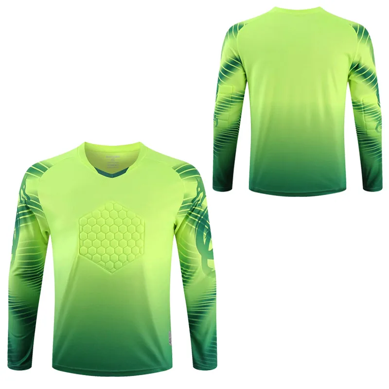 Soccer Jersey Men Football Jerseys Adults Goal Keeper Long Sleeves tracksuit Soccer Training Breathable Top