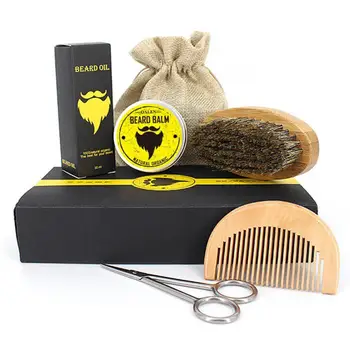 

BellyLady Man Beard Oil Kit with Beard Brush Comb Beard Oil and Cream Scissors for Styling